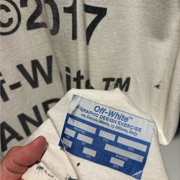 Offwhite x Complexcon Tee 2017. Handprinted by Virgil himself. - Picture 5 of 8